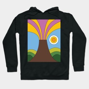 1960s volcano cartoon Hoodie